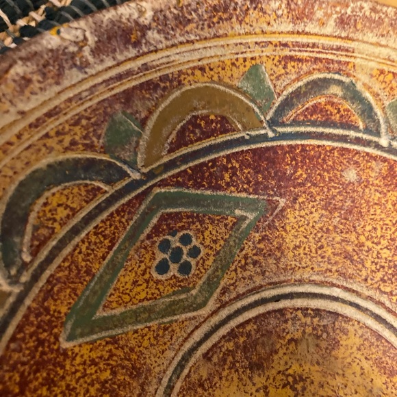 Aztec Inspired Bowl W/Stand - Picture 9 of 10